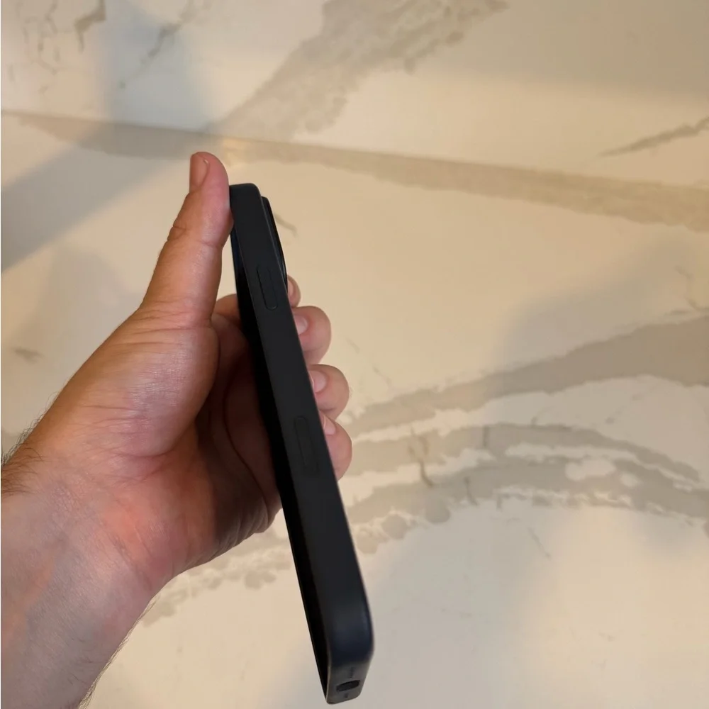 Black Apple iPhone 16 Pro Max Silicone Phone Case